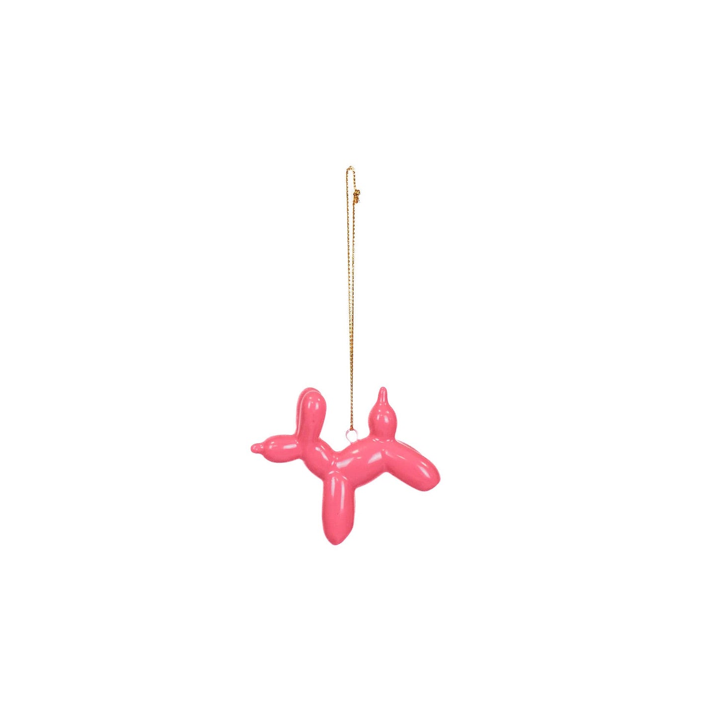 Ornament Hanger – Neon Roze Ballonhond – 6,5 cm