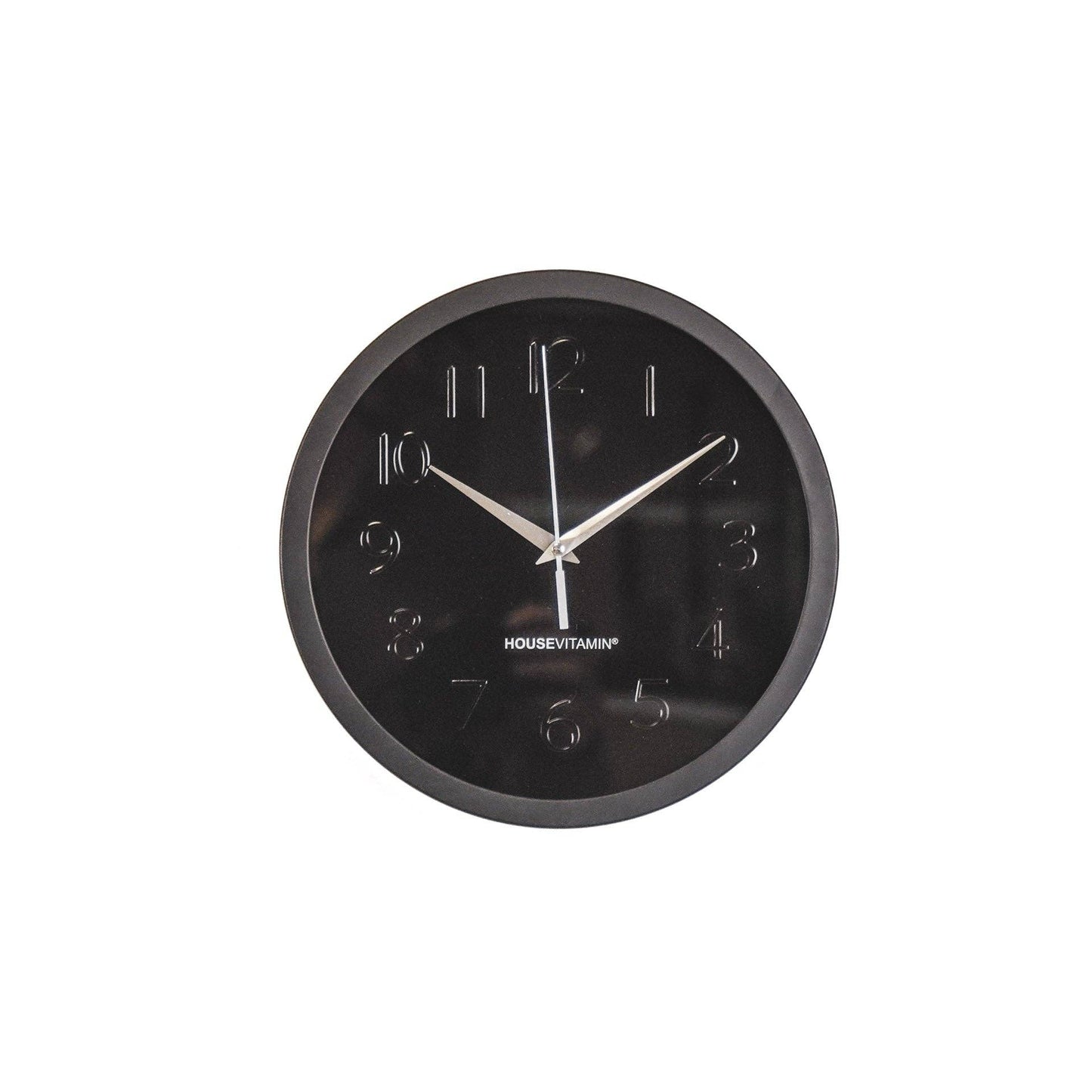 Wandklok Zwart – Metaal – 25 cm