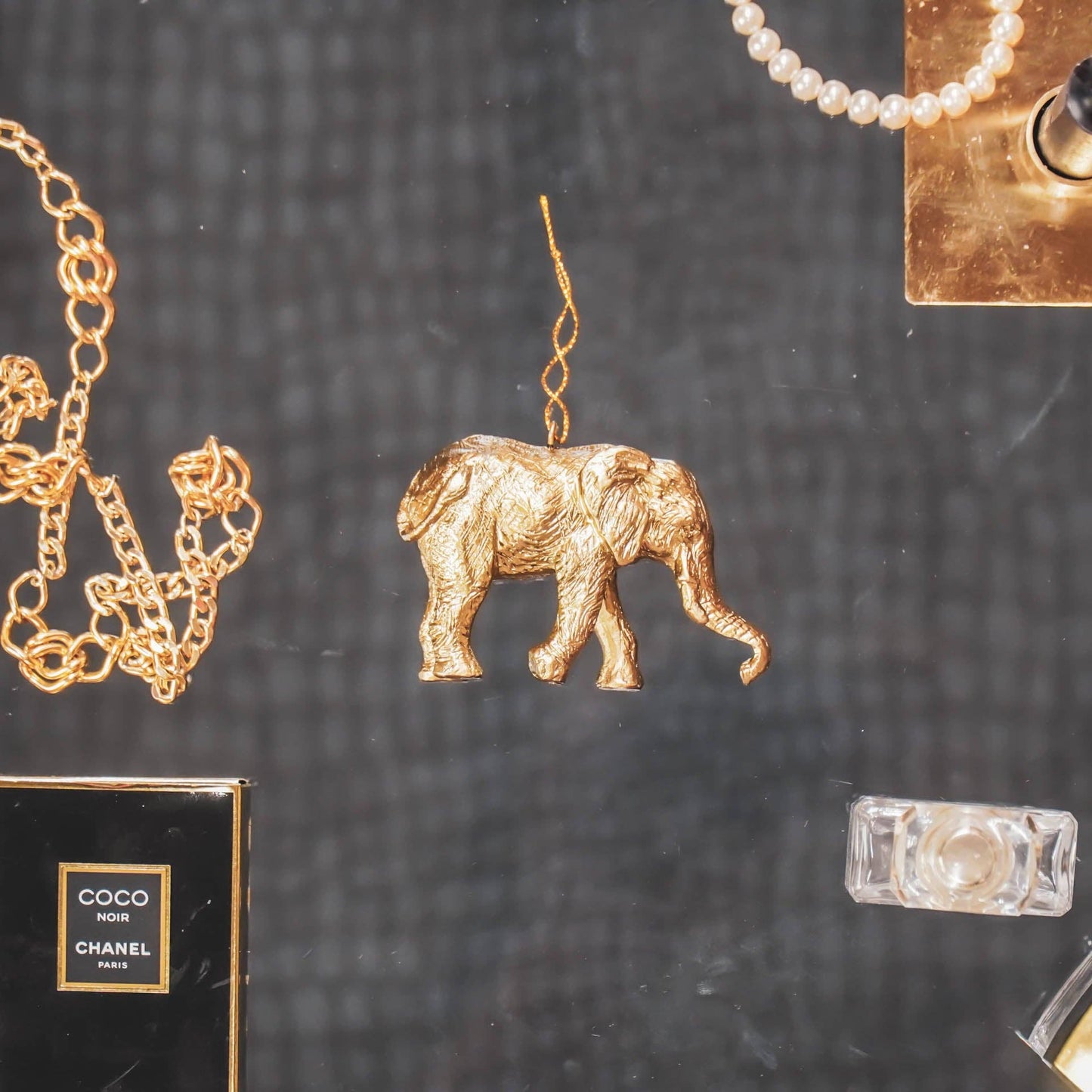 Ornament Hanger – Gouden Olifant – 9,5 cm