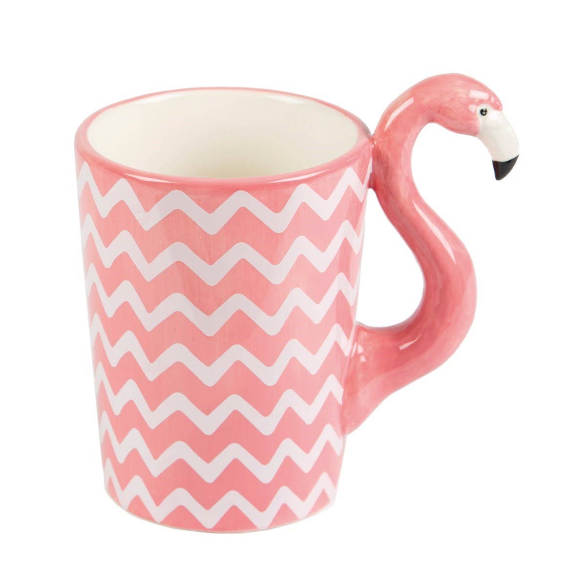 Flamingo Mok – Roze Keramiek – 12,5 x 11 cm