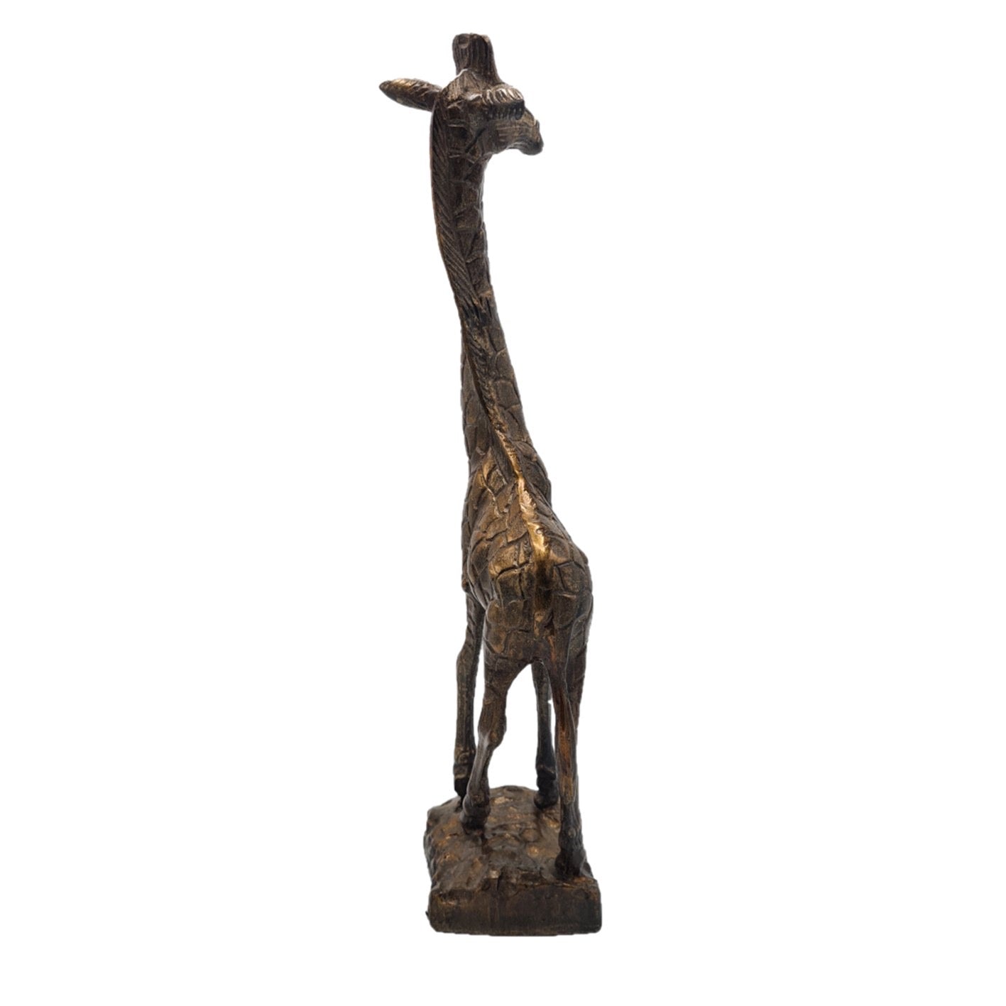 Giraffe Beeld – Antiek Goud – 49 cm | Luxe Handgemaakt Design