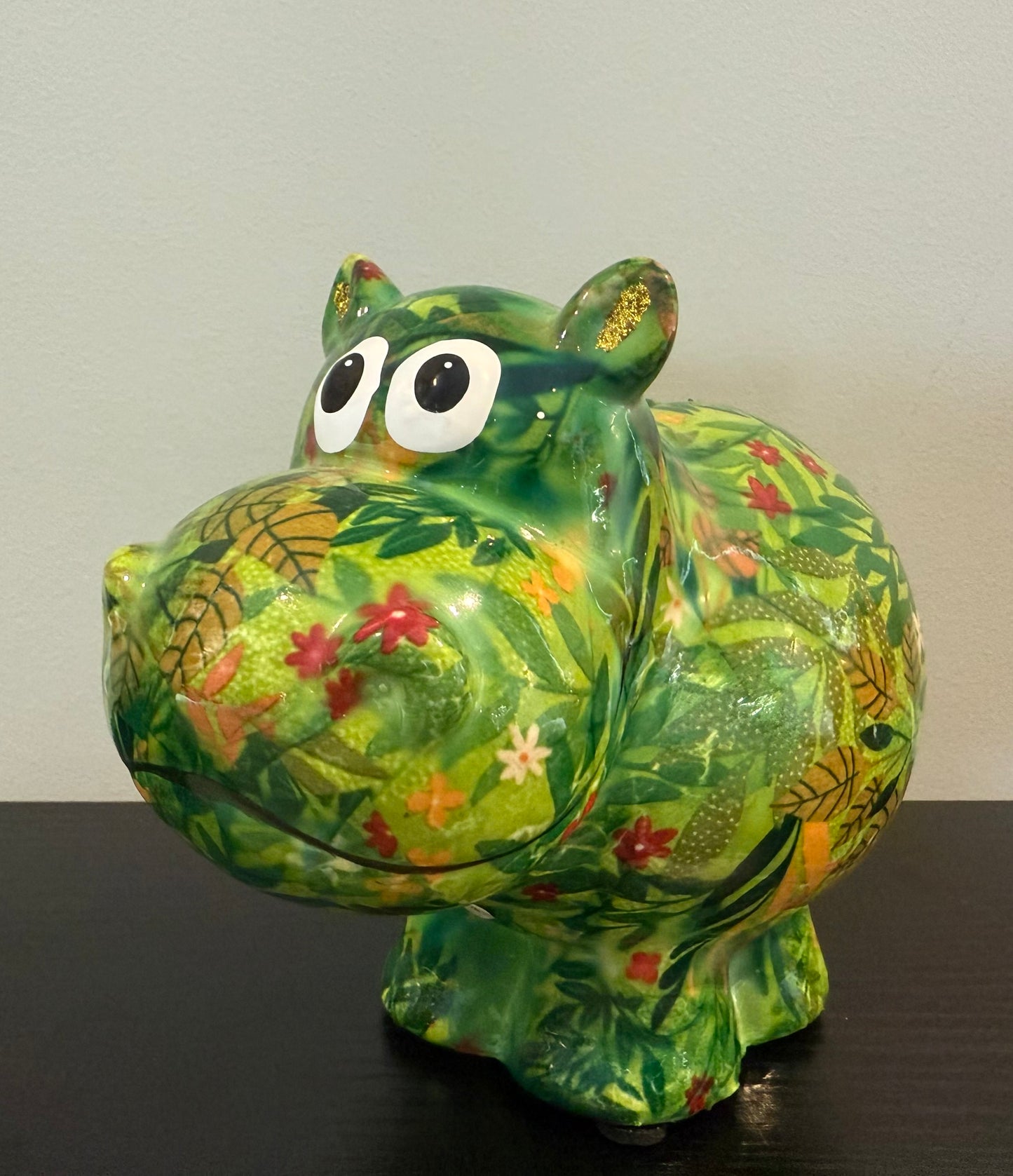 Hippopotamus Money Box – Green Happy Plants