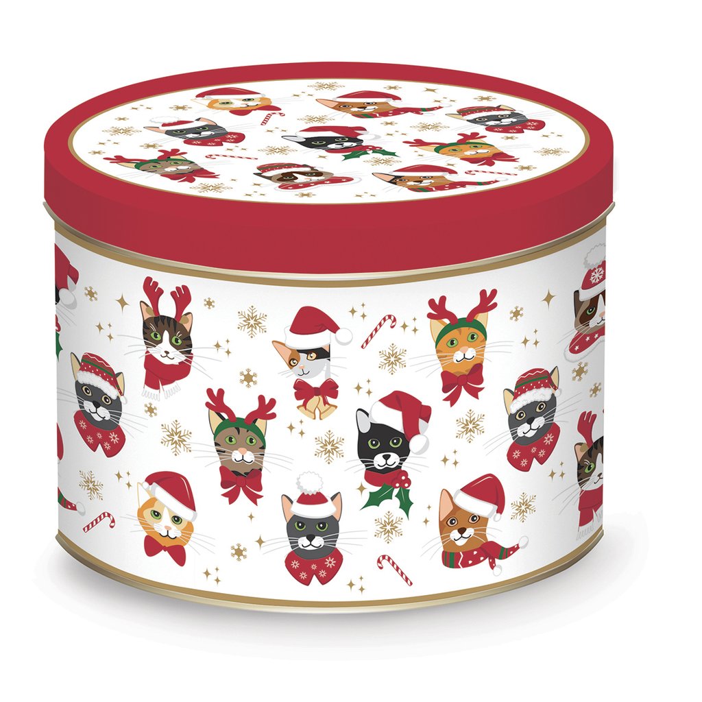 Kerstcadeau Katten – Blik met Mok 350 ml