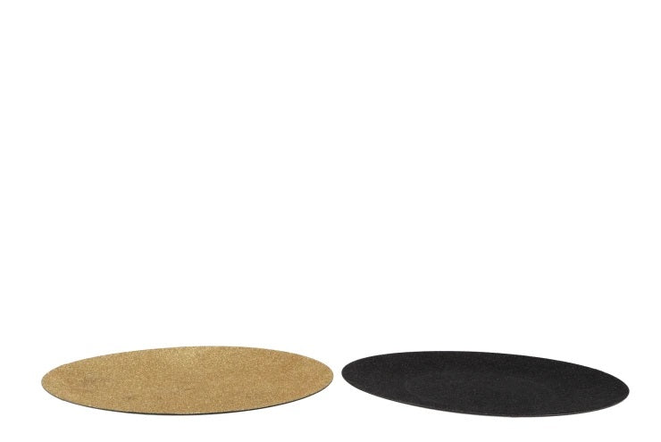 Plateau / Underplate Black or Gold Glitter – Ø 40 cm