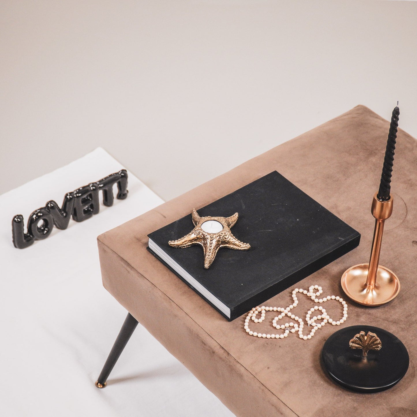 Gouden Theelichthouder Zeester – Maritieme Chic