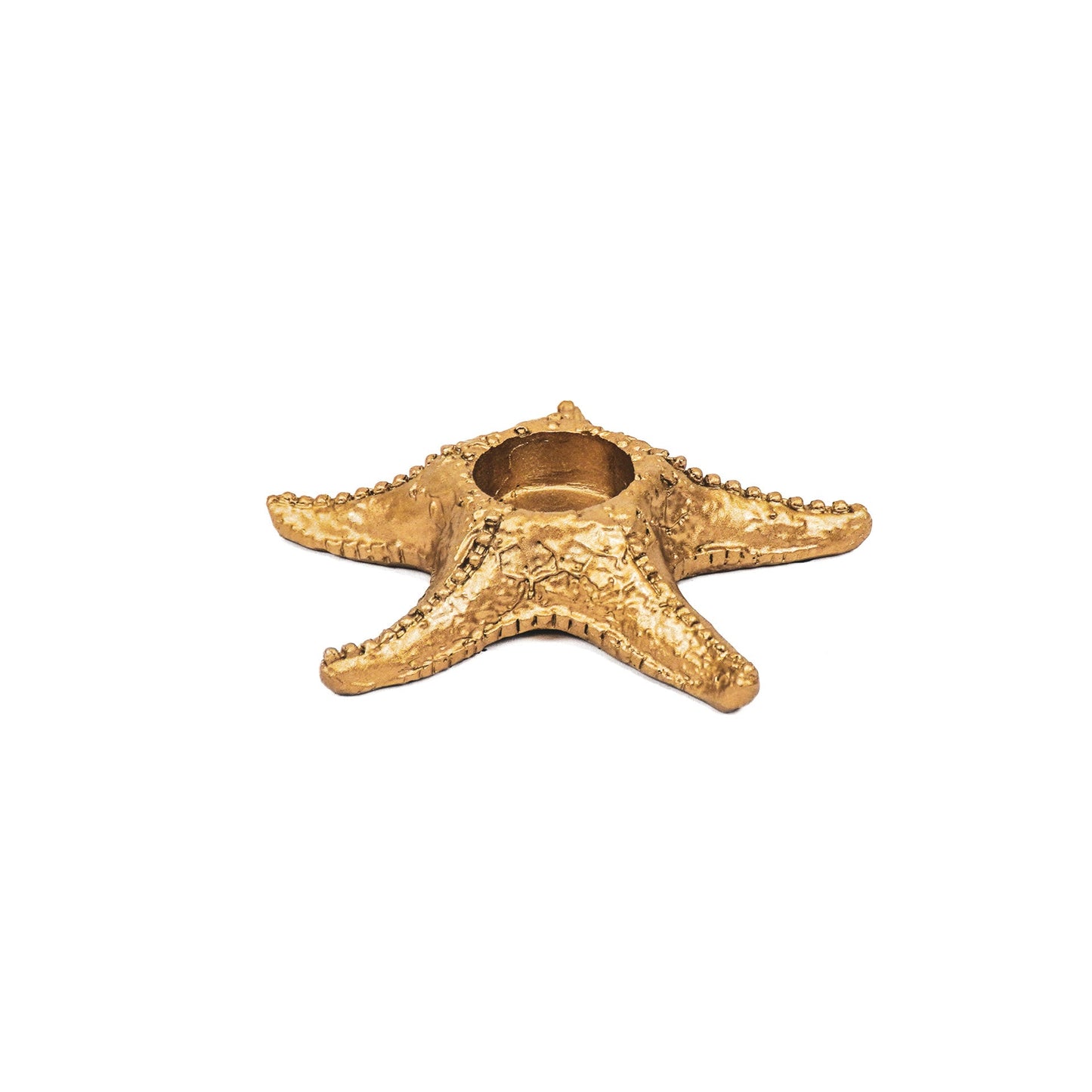Gouden Theelichthouder Zeester – Maritieme Chic