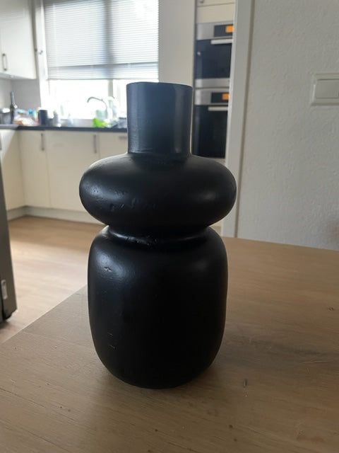 Zwarte Bubbelvaas in 2 formaten