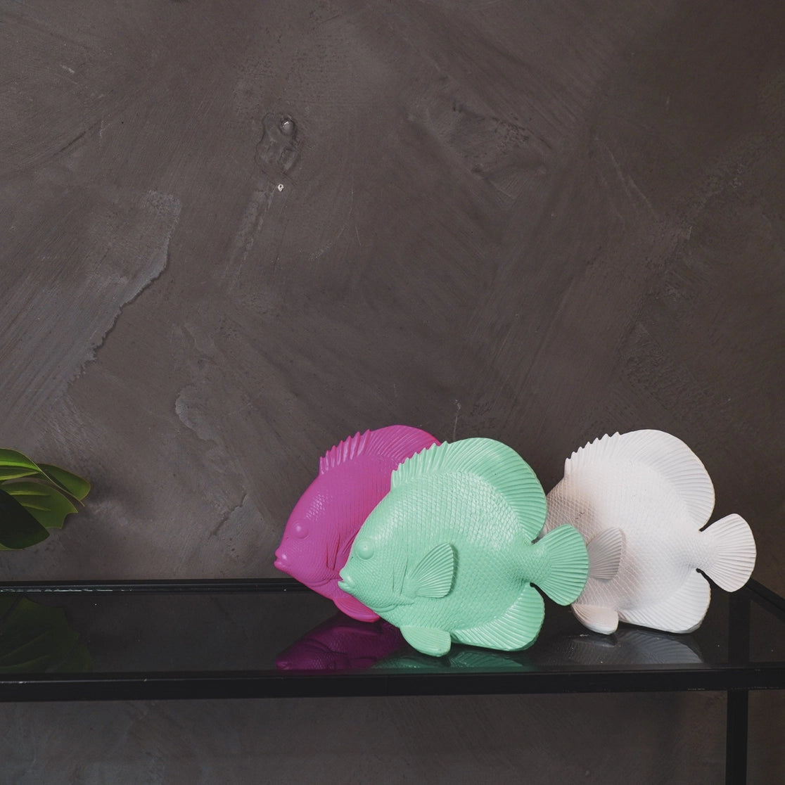 Witte Vis Decoratie – Mat Polyresin – 19,5 cm