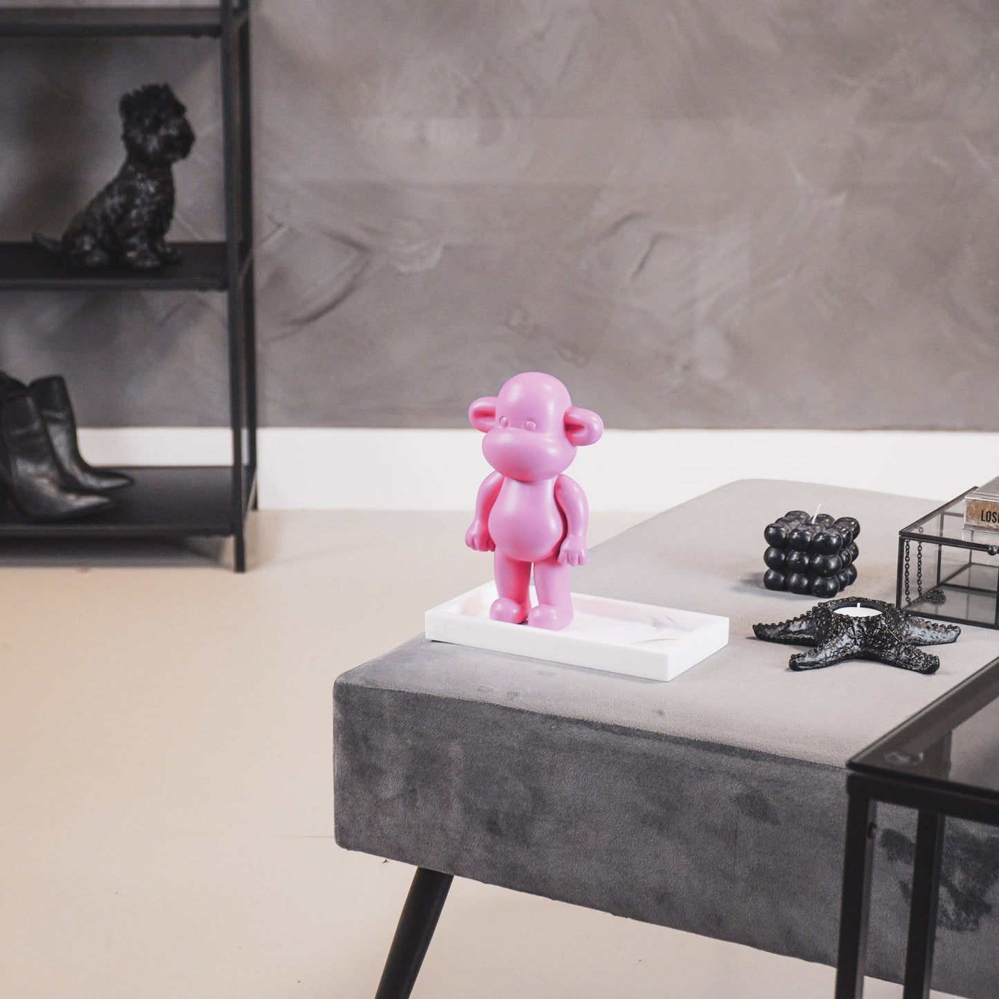 Beeld Aap Legend – Goud, Zwart of Roze | 3 Formaten