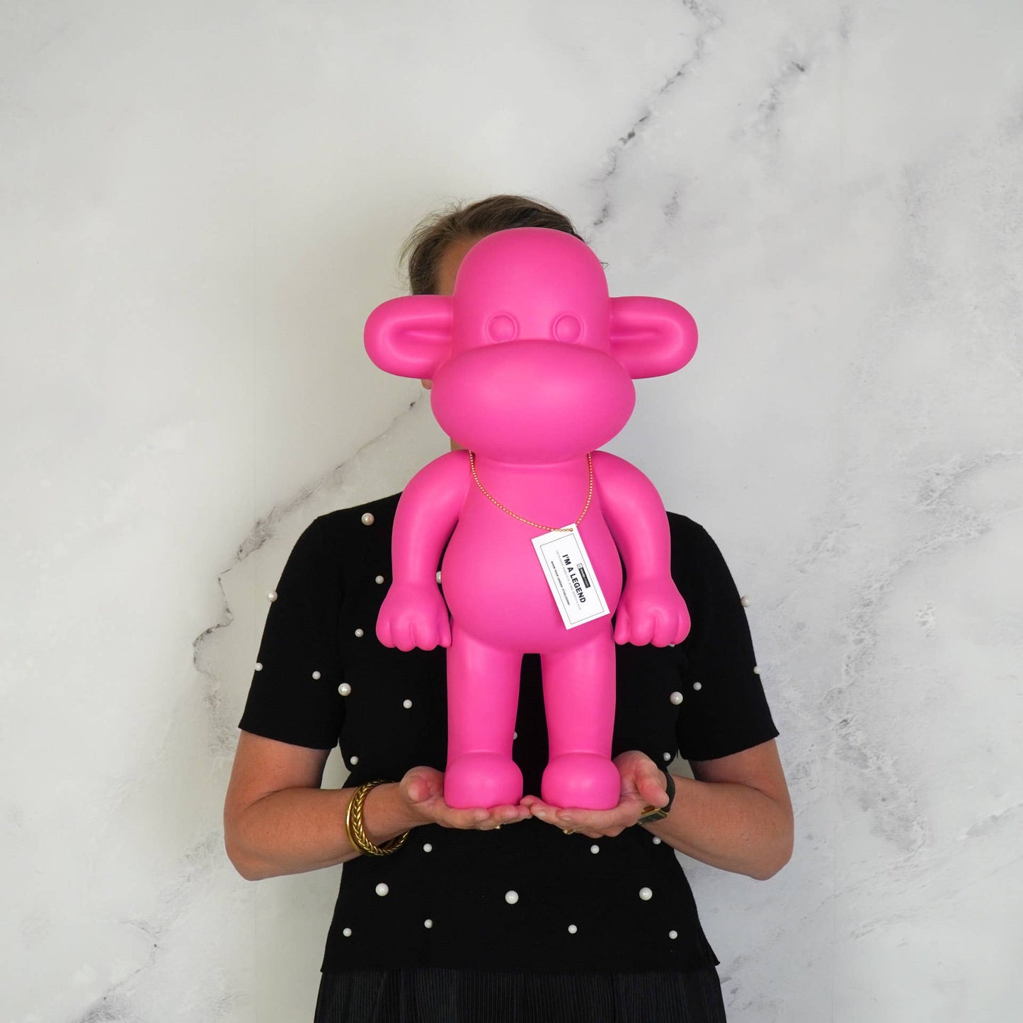 Beeld Aap Legend – Goud, Zwart of Roze | 3 Formaten