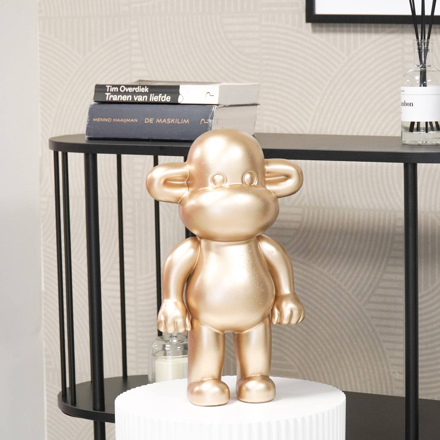 Beeld Aap Legend – Goud, Zwart of Roze | 3 Formaten