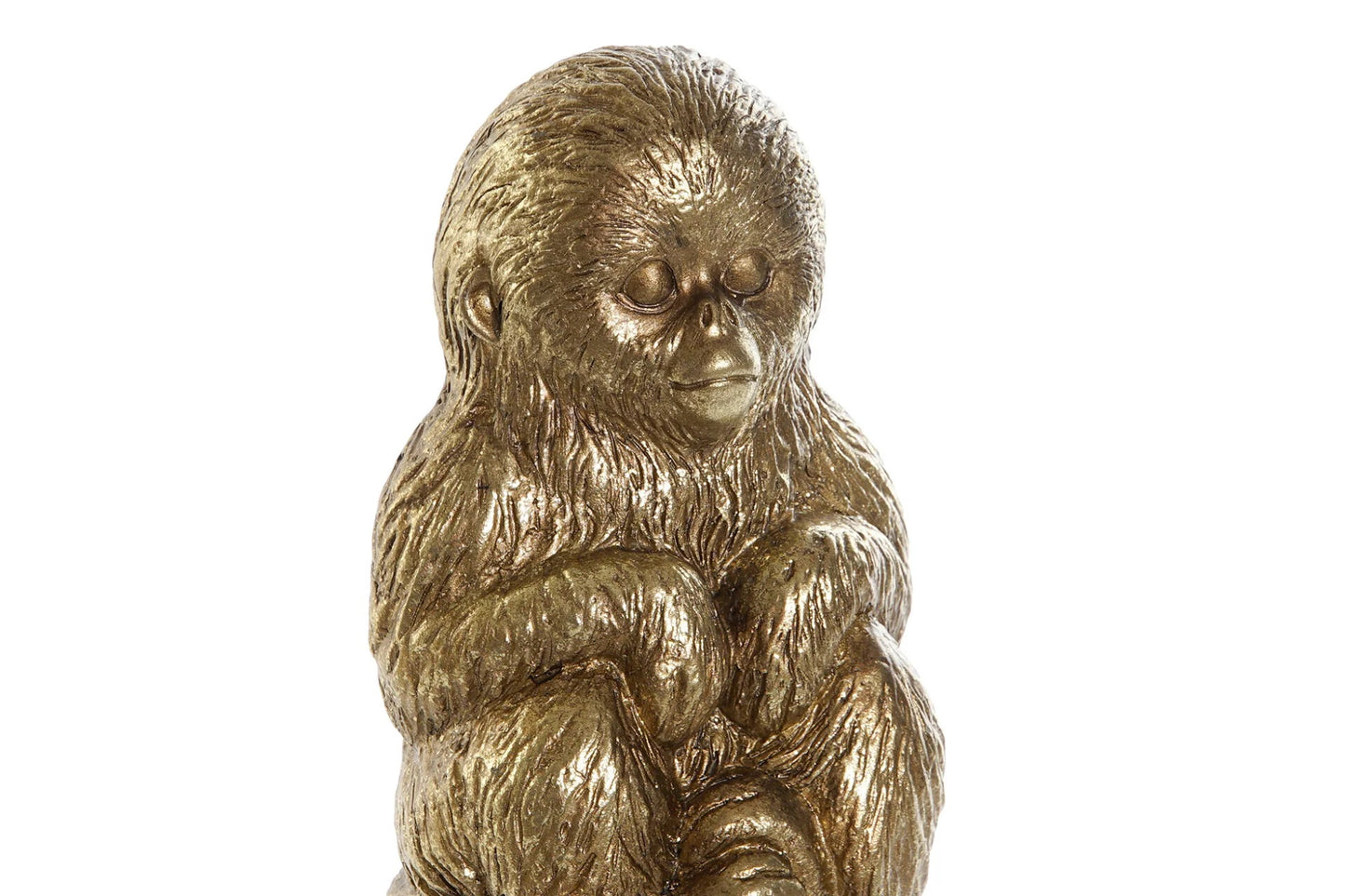 Gouden Aap op Zuil – Luxe Woondecoratie