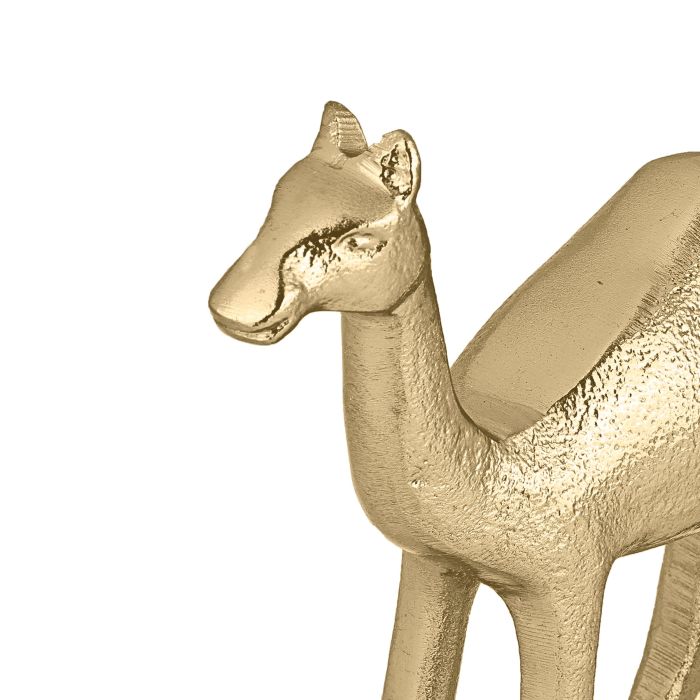 Beeld Dromedaris Goud – Handgemaakt Aluminium