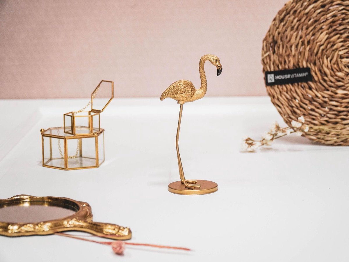 Gouden Flamingo Beeld – 19,5 cm