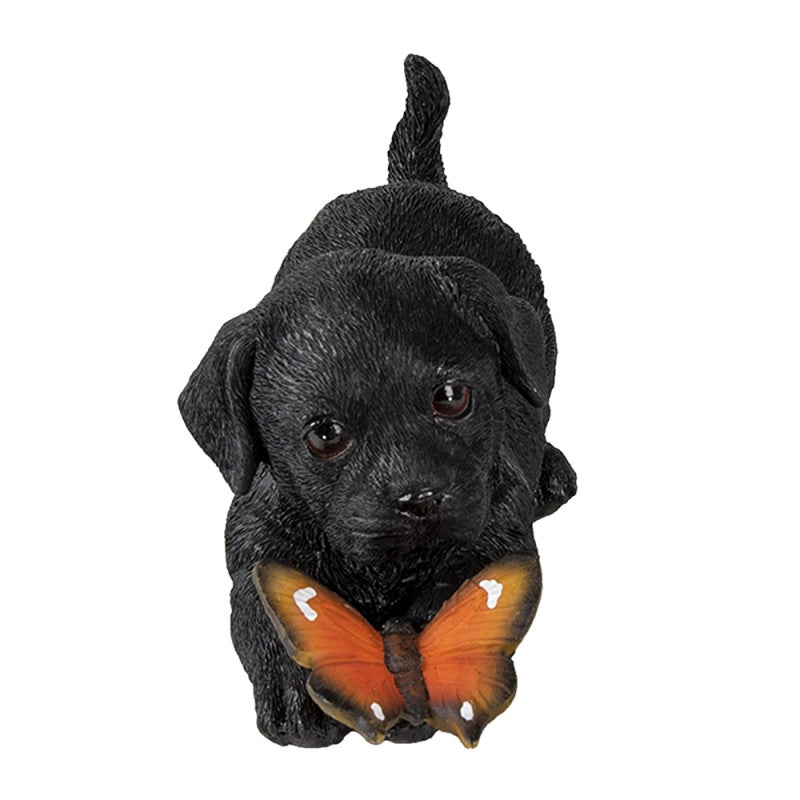 Hond met Vlinder Beeldje – Polyresin Decor