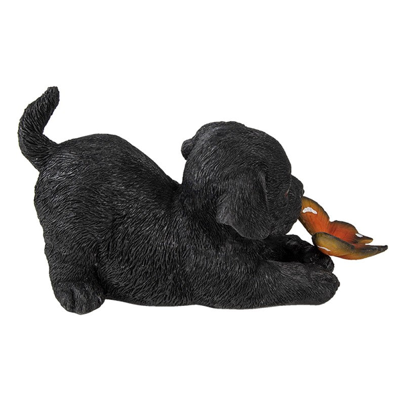 Hond met Vlinder Beeldje – Polyresin Decor