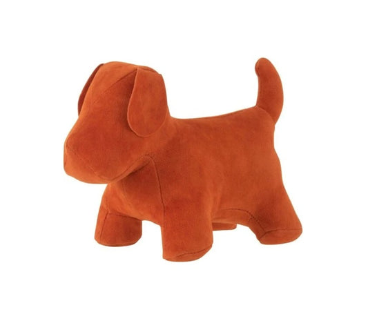 Decoratieve Oranje Hond – Stoffen Hondenbeeld