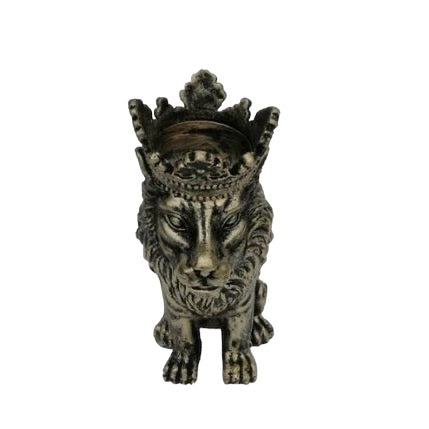Bronzen Leeuw Kandelaar – Luxe & Decoratief