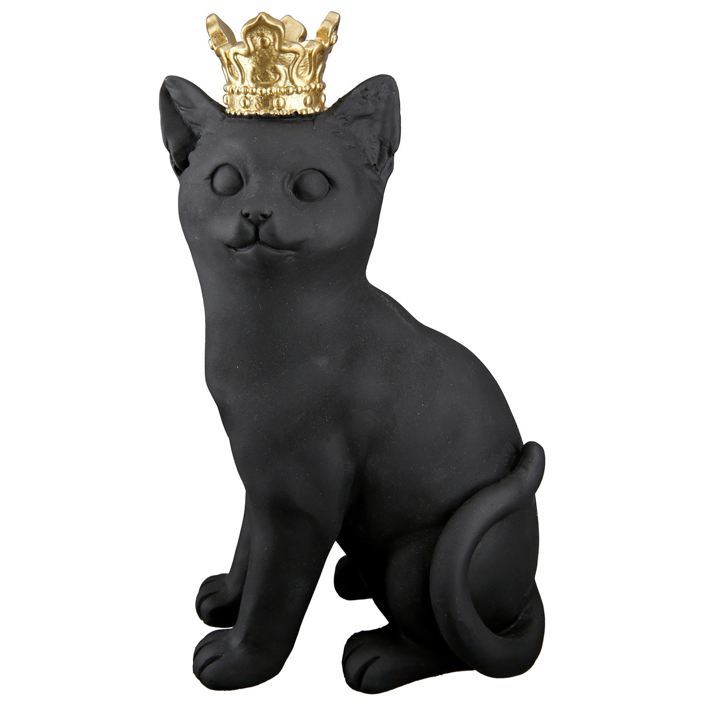 Kattenbeeld met Gouden Kroontje – Zwart of Wit