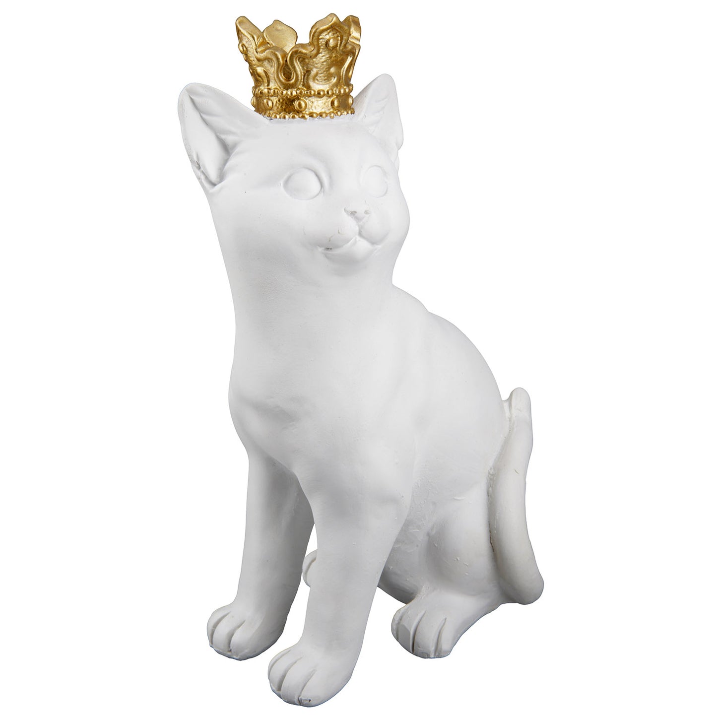 Kattenbeeld met Gouden Kroontje – Zwart of Wit