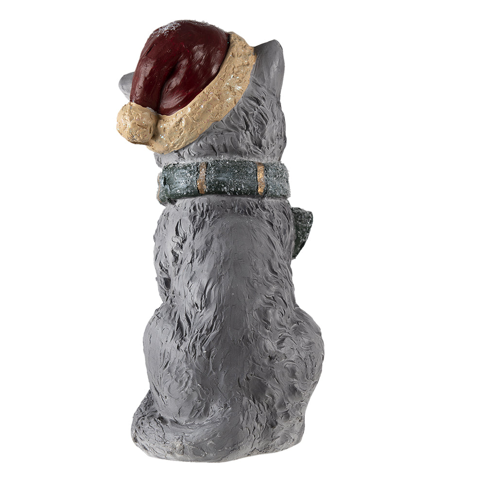 Kerstbeeld Kat met Muts & Sjaal – 42 cm Hoog