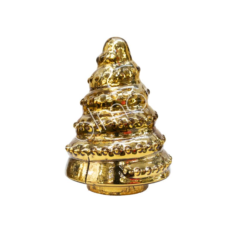Gouden Kerstboom – Beeld – Glas – 2 afmetingen – 11 & 16 cm