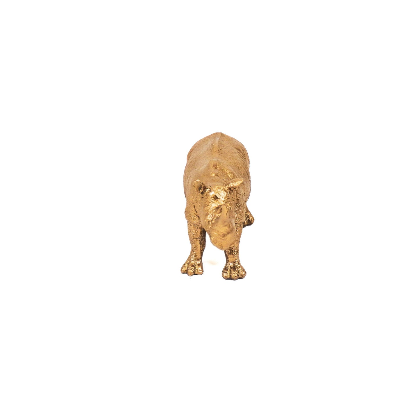 Gouden Neushoorn Beeld – 16 cm