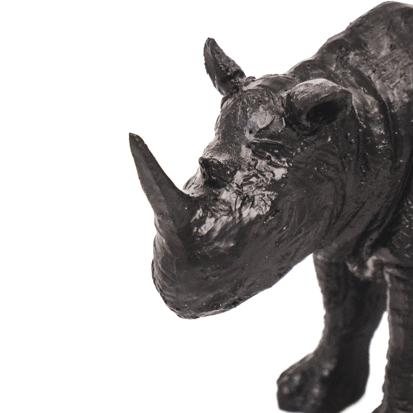 Zwarte Neushoorn Beeld – Luxe Woondecoratie