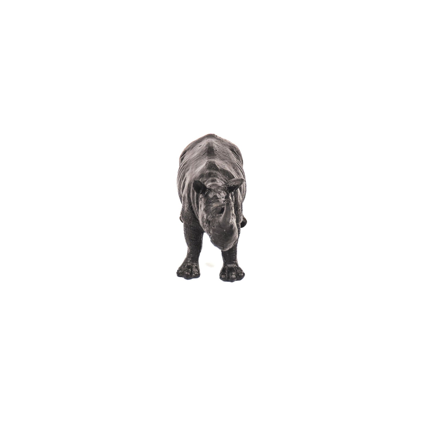 Zwarte Neushoorn Beeld – Luxe Woondecoratie