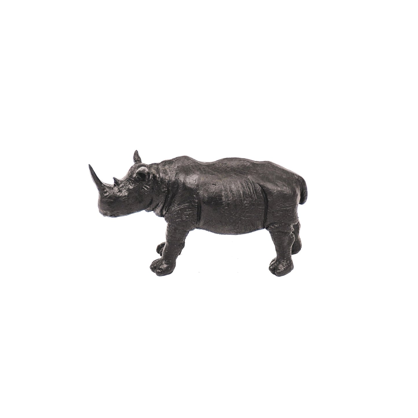 Zwarte Neushoorn Beeld – Luxe Woondecoratie