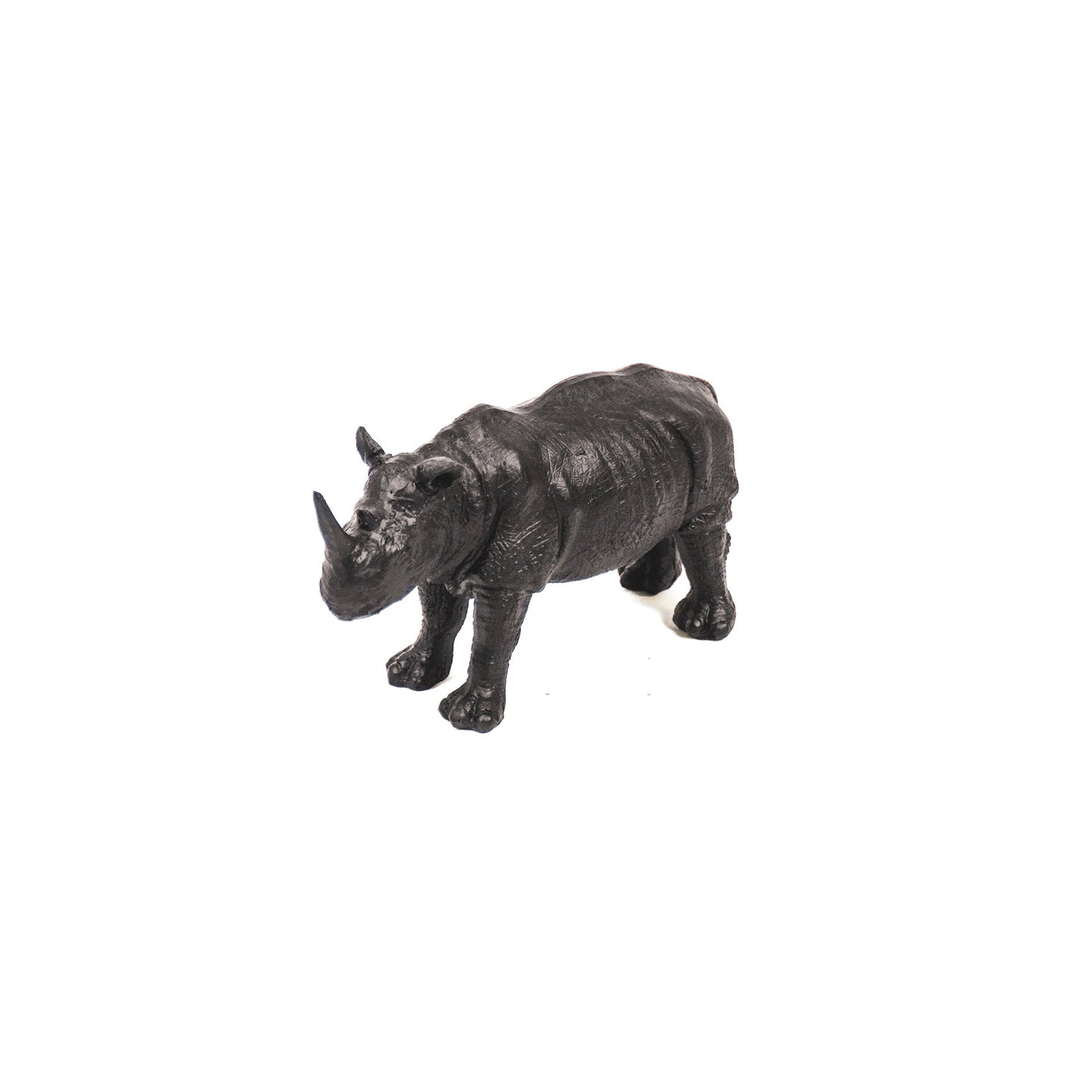 Zwarte Neushoorn Beeld – Luxe Woondecoratie