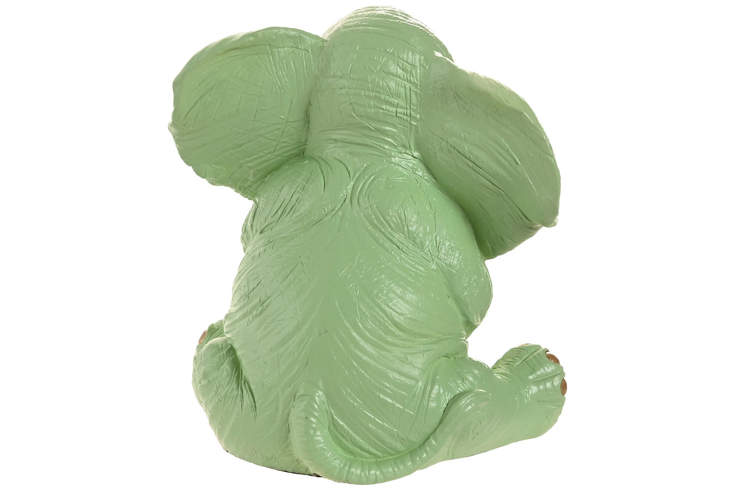 Olifant Beeld Zittend Mint Lila Oranje – Decoratie Beeld