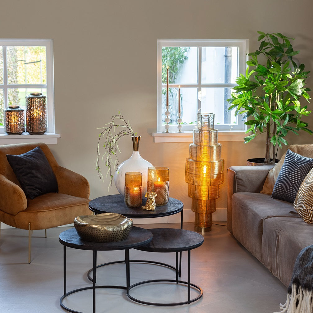 Gouden Olifant met Baby – Symbolisch & Stijlvol