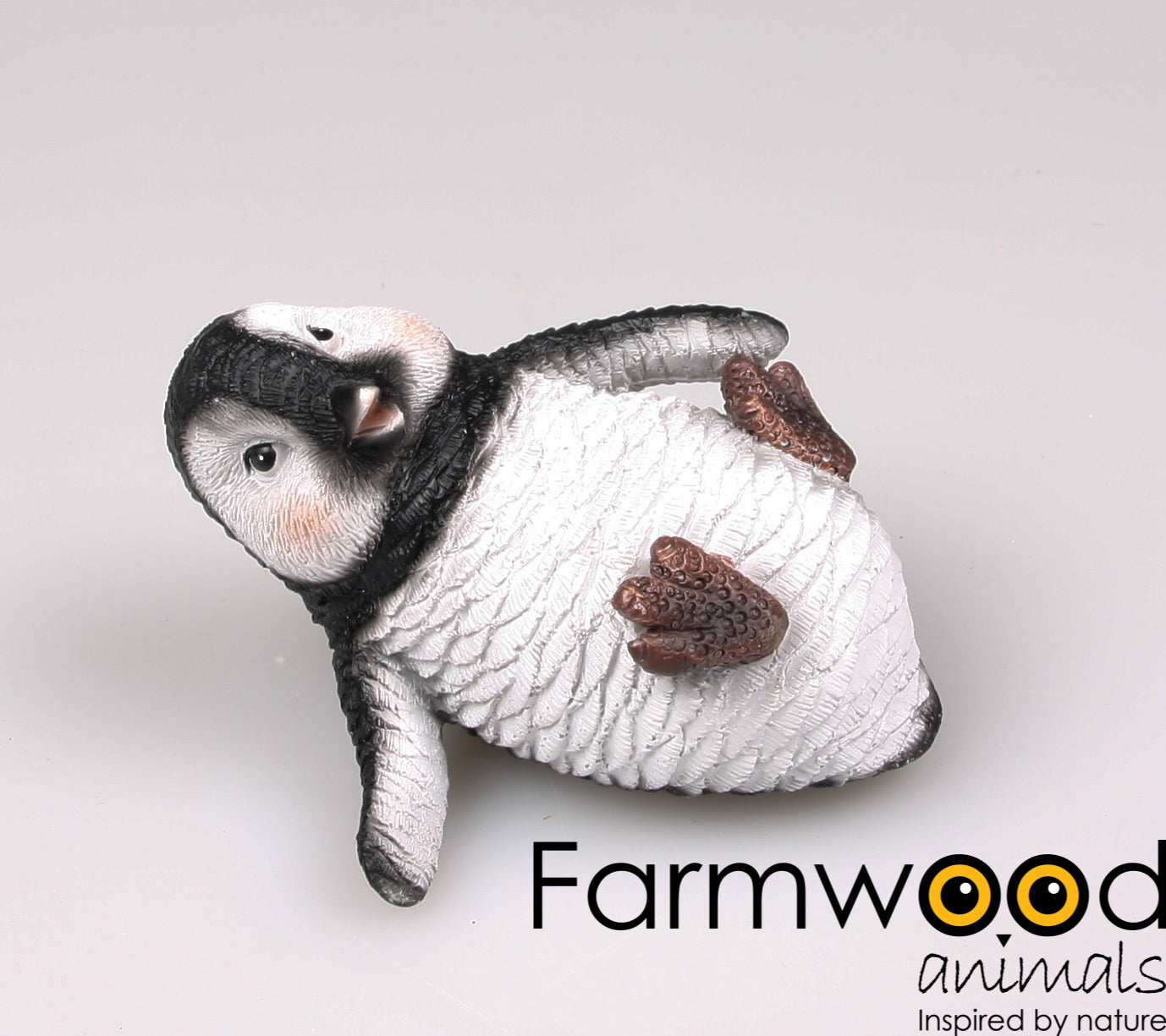 Set van 4 Pinguïn Beeldjes – Zwart/Wit (12 cm)