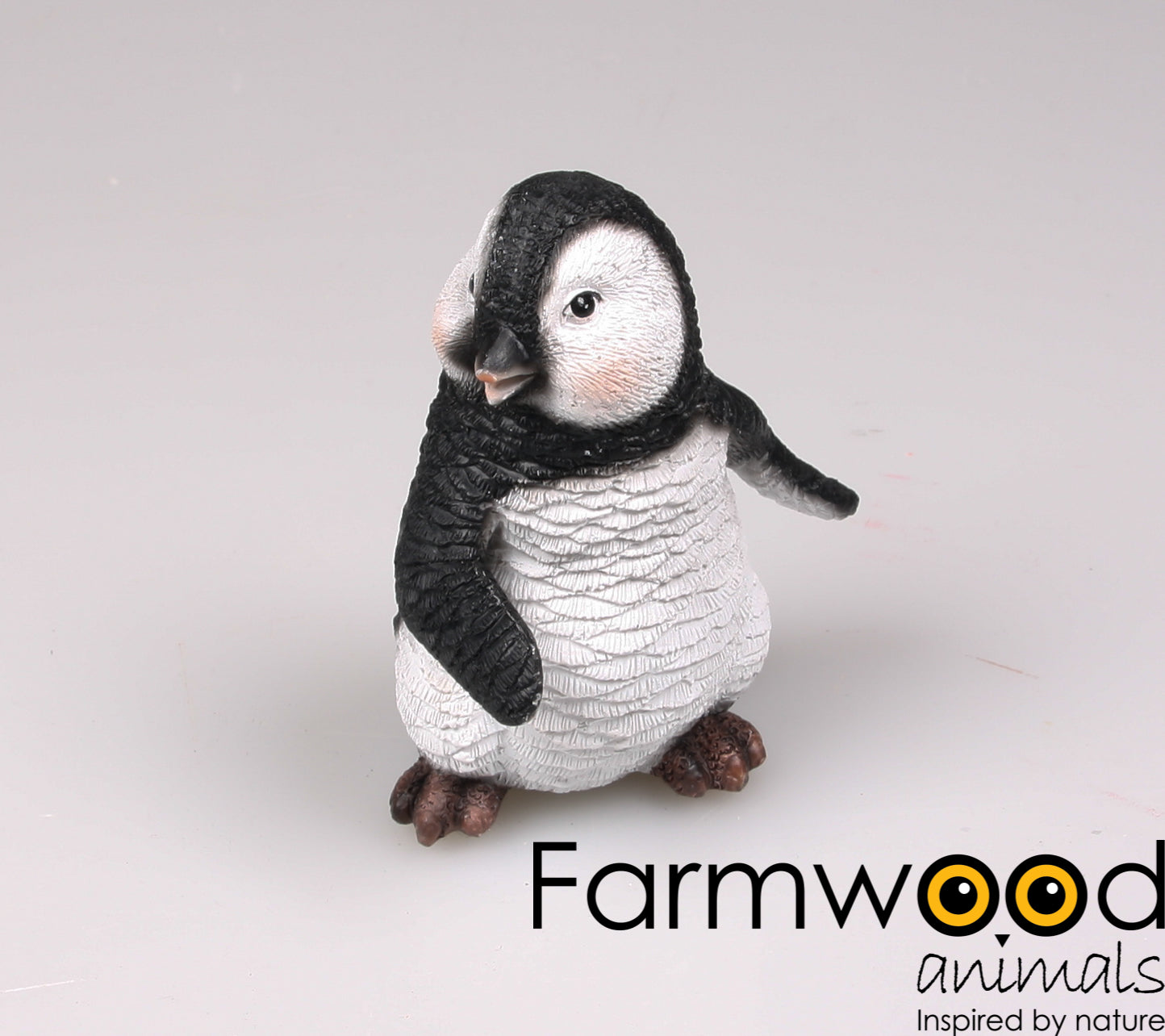 Set van 4 Pinguïn Beeldjes – Zwart/Wit (12 cm)