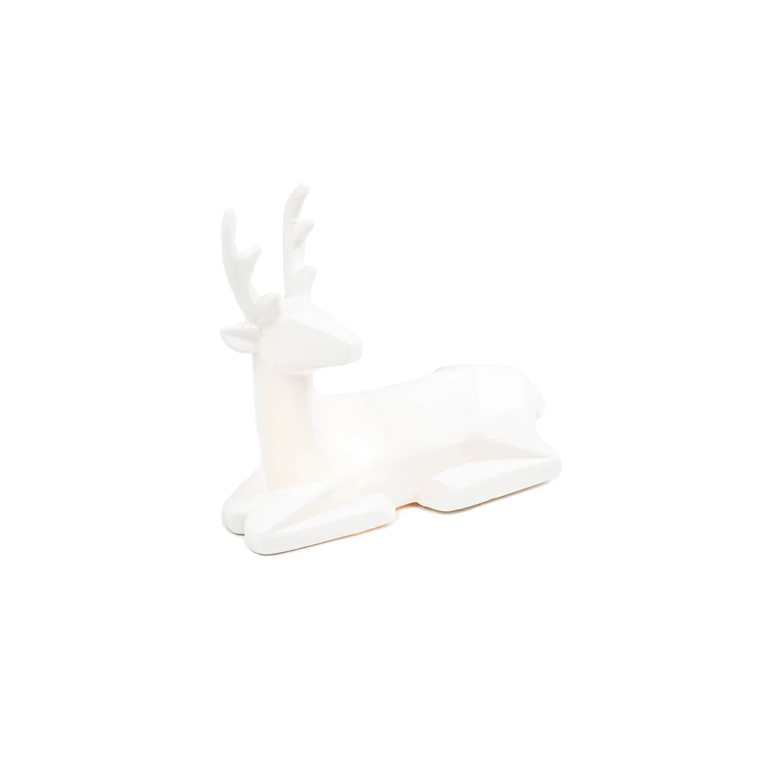 Decoratief Beeldje Wit Rendier met LED Licht