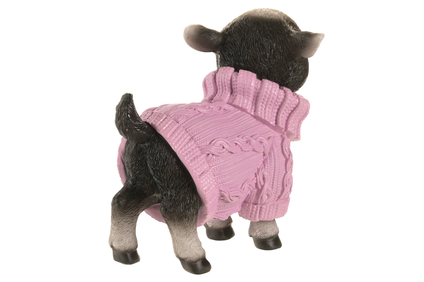 Sheep figurine with sweater mint lilac orange – polyresin