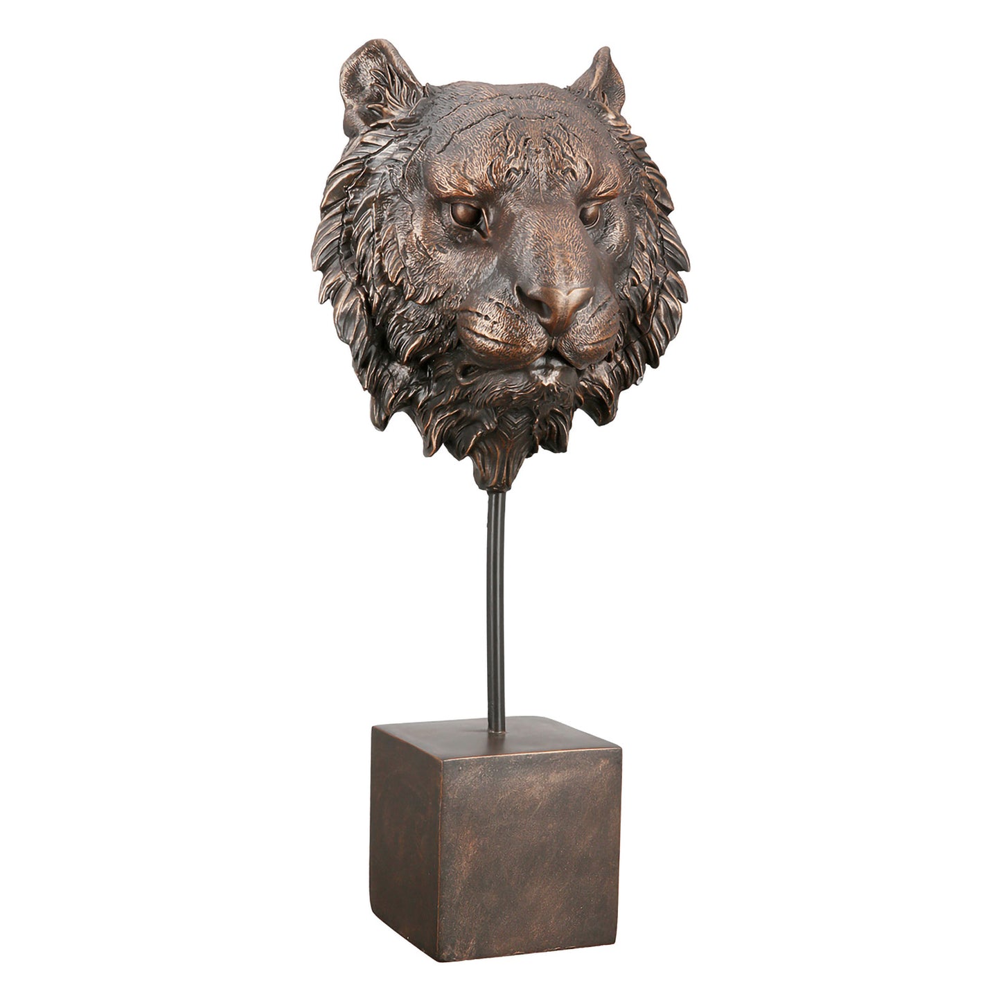 Leeuw Sculptuur – Antiek Bronslook Kunsthars