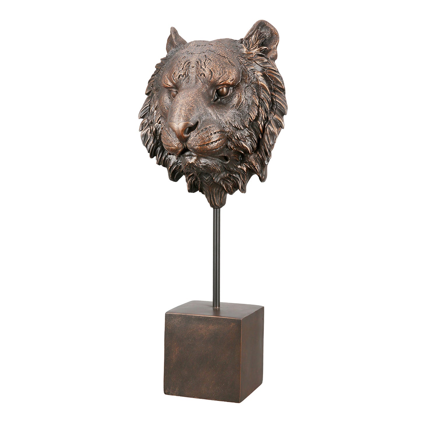 Leeuw Sculptuur – Antiek Bronslook Kunsthars