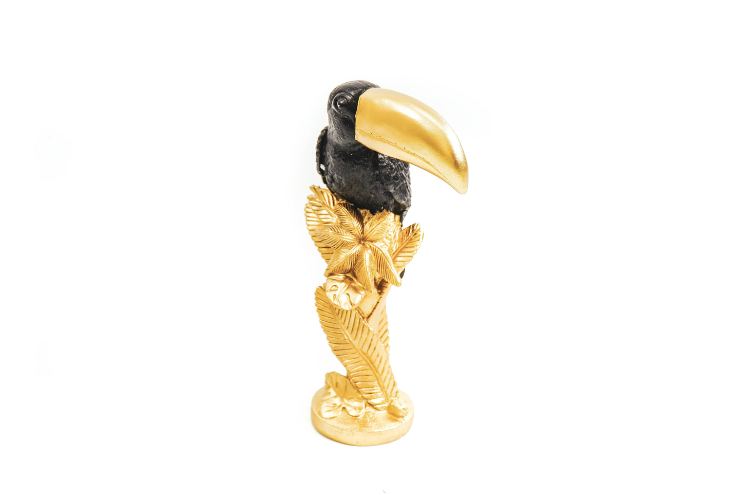 Zwart-Goud Toekan Beeld – 30 cm