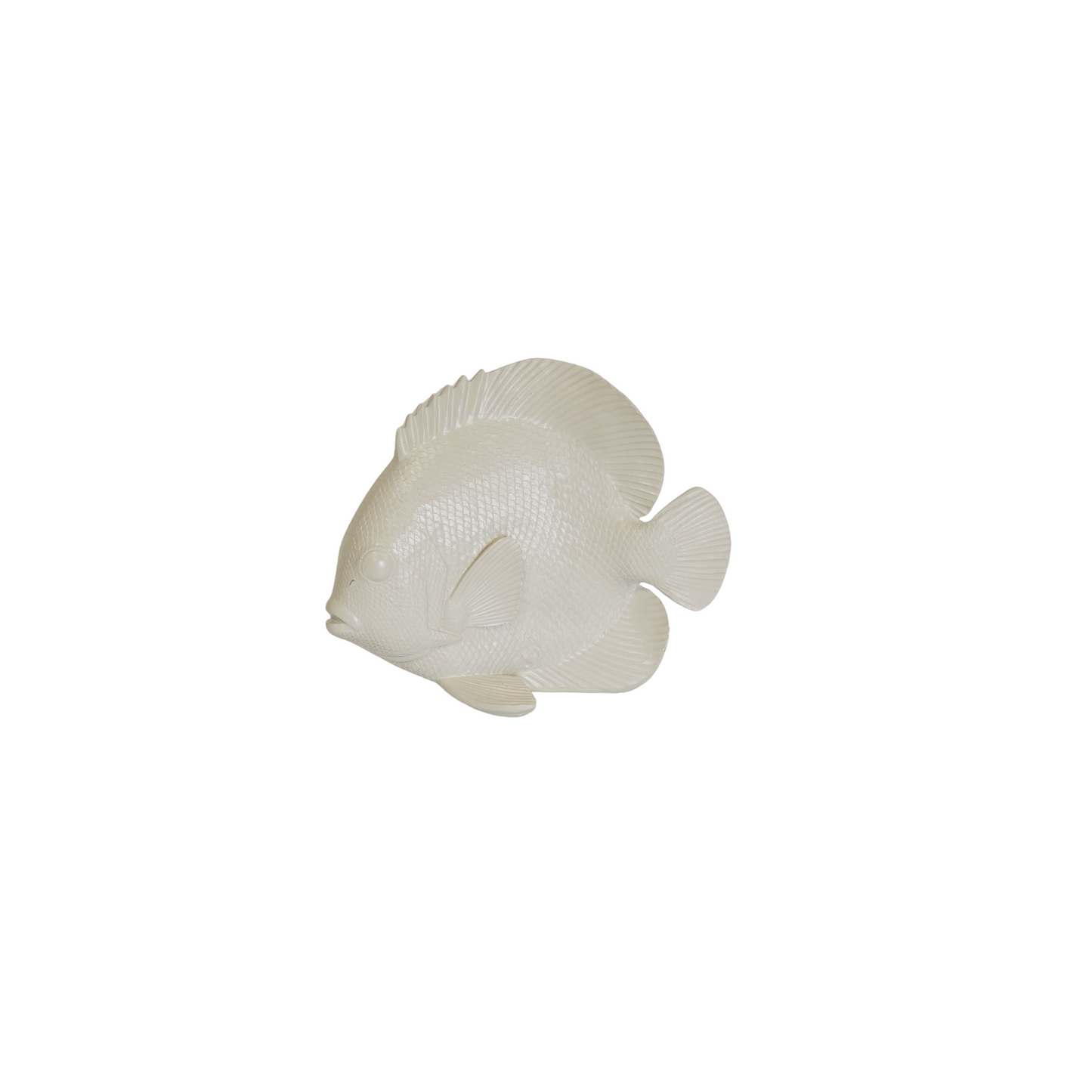 Beige Vis Decoratie – Mat Polyresin – 19,5 cm