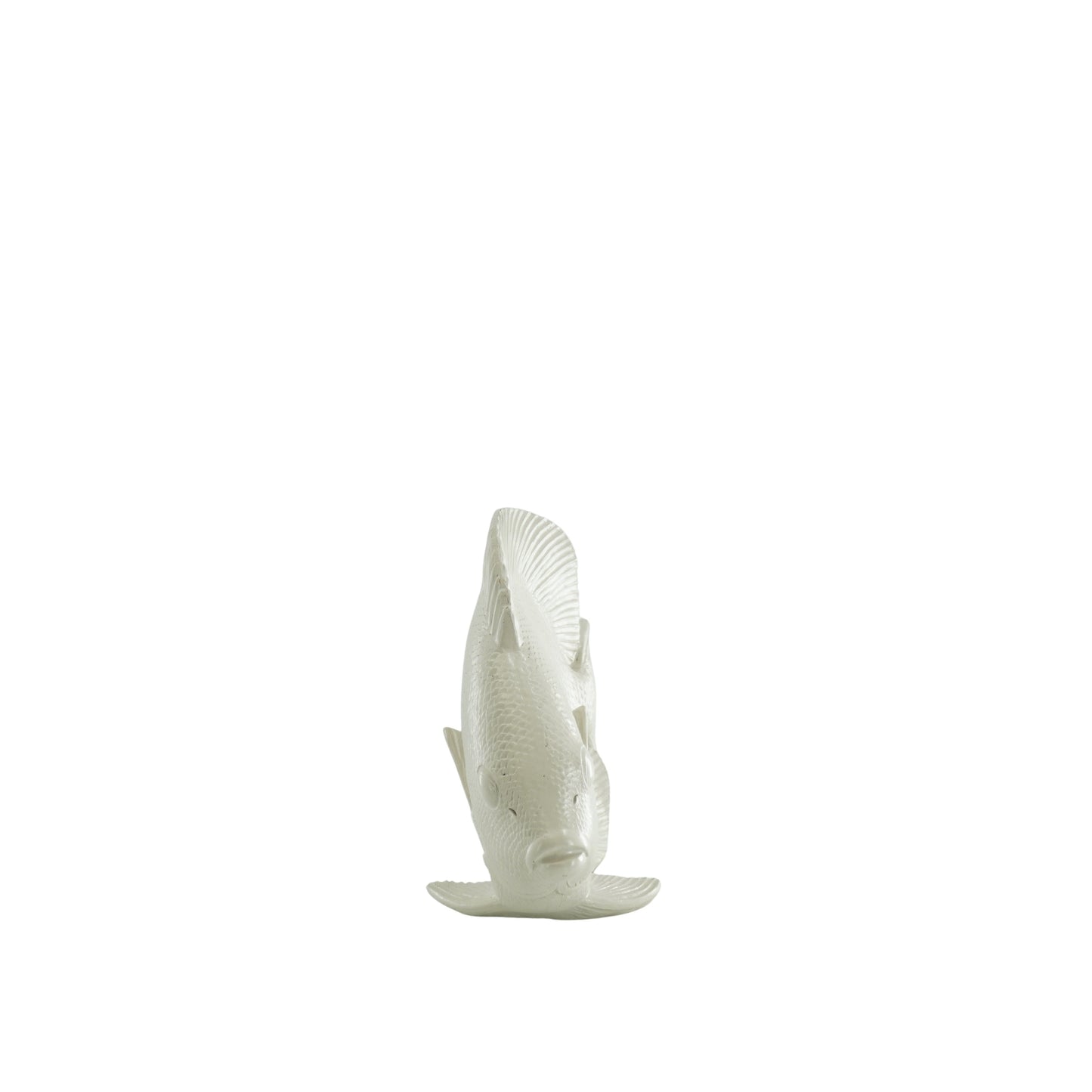 Beige Vis Decoratie – Mat Polyresin – 19,5 cm