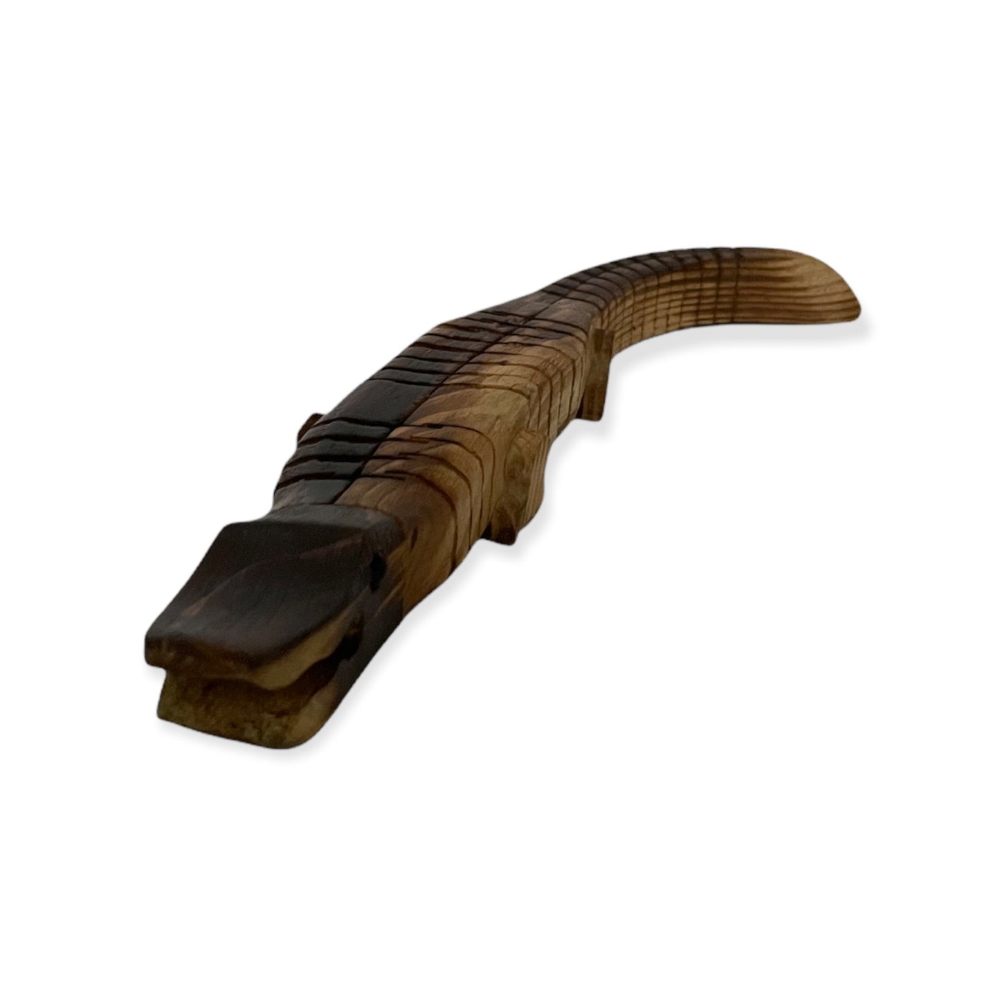 Houten Krokodil Beeldje – Speels & Natuurlijk Design