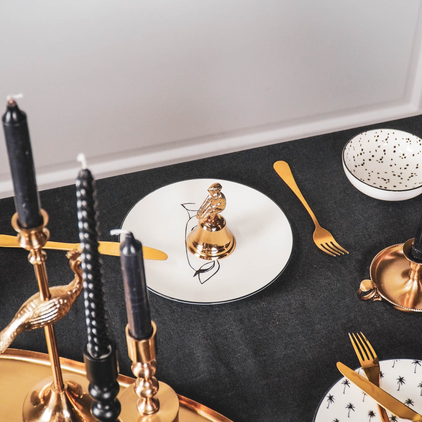 Decoratieve Butlerbel Aap – Goud of Zilver