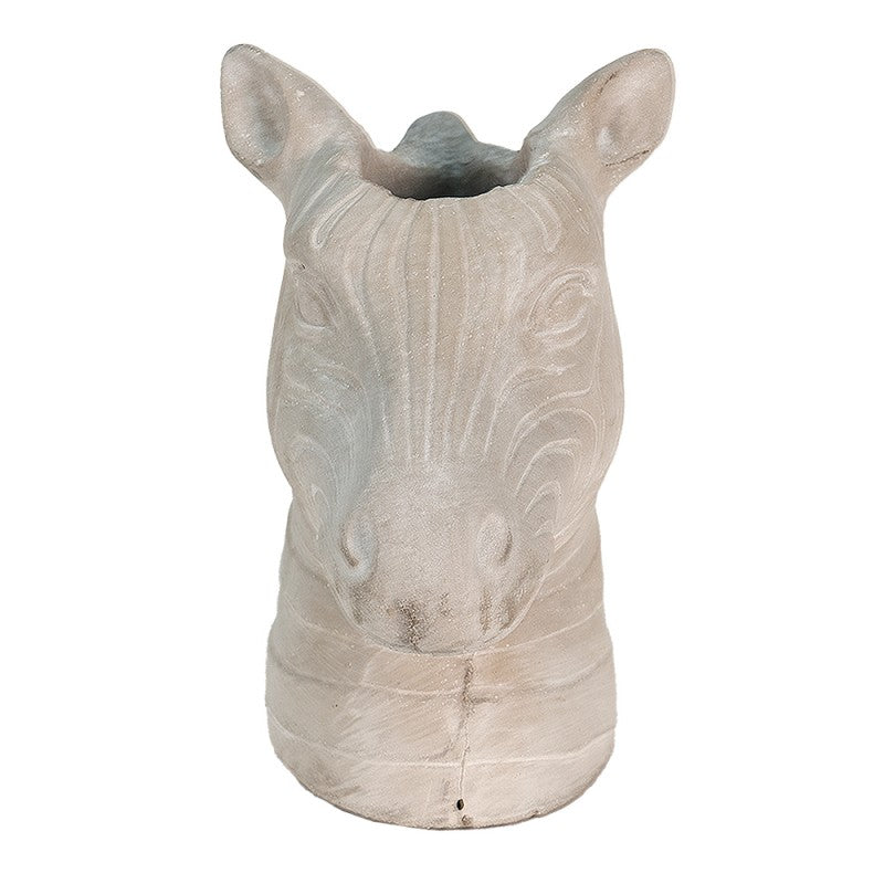 Authentieke Bloempot Zebra – Savanne Stijl in Huis