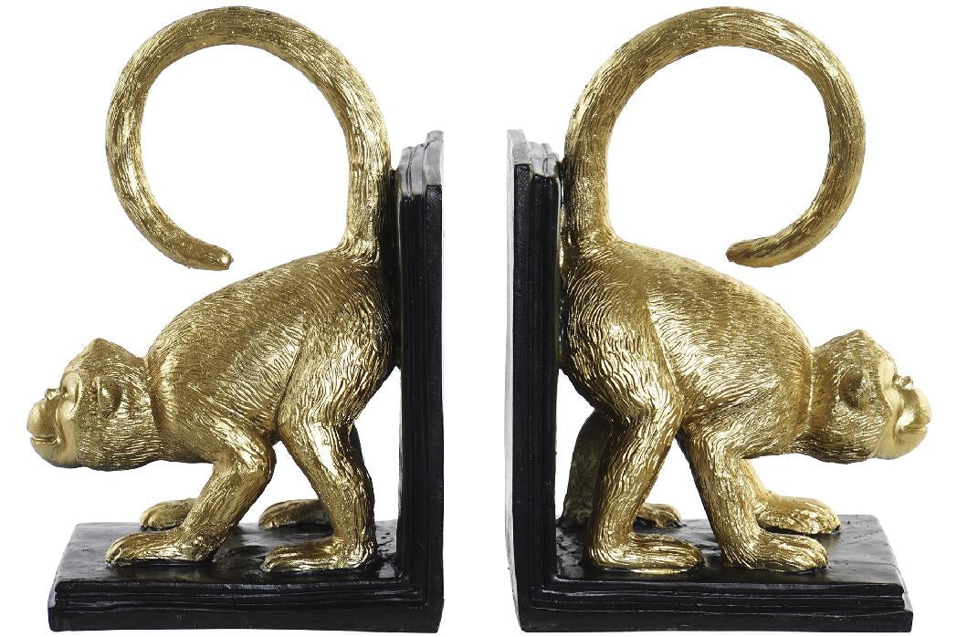 Gouden zwarte apen boekensteunen – decoratieve boekensteun Krokomingo