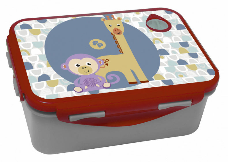Broodtrommel Aap & Giraffe – 0,8 L Kids Lunchbox