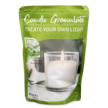 Burning Sand kaarsenzand 400 g met Aloë Vera geur en 4 lonten – sfeervol en duurzaam kaarslicht