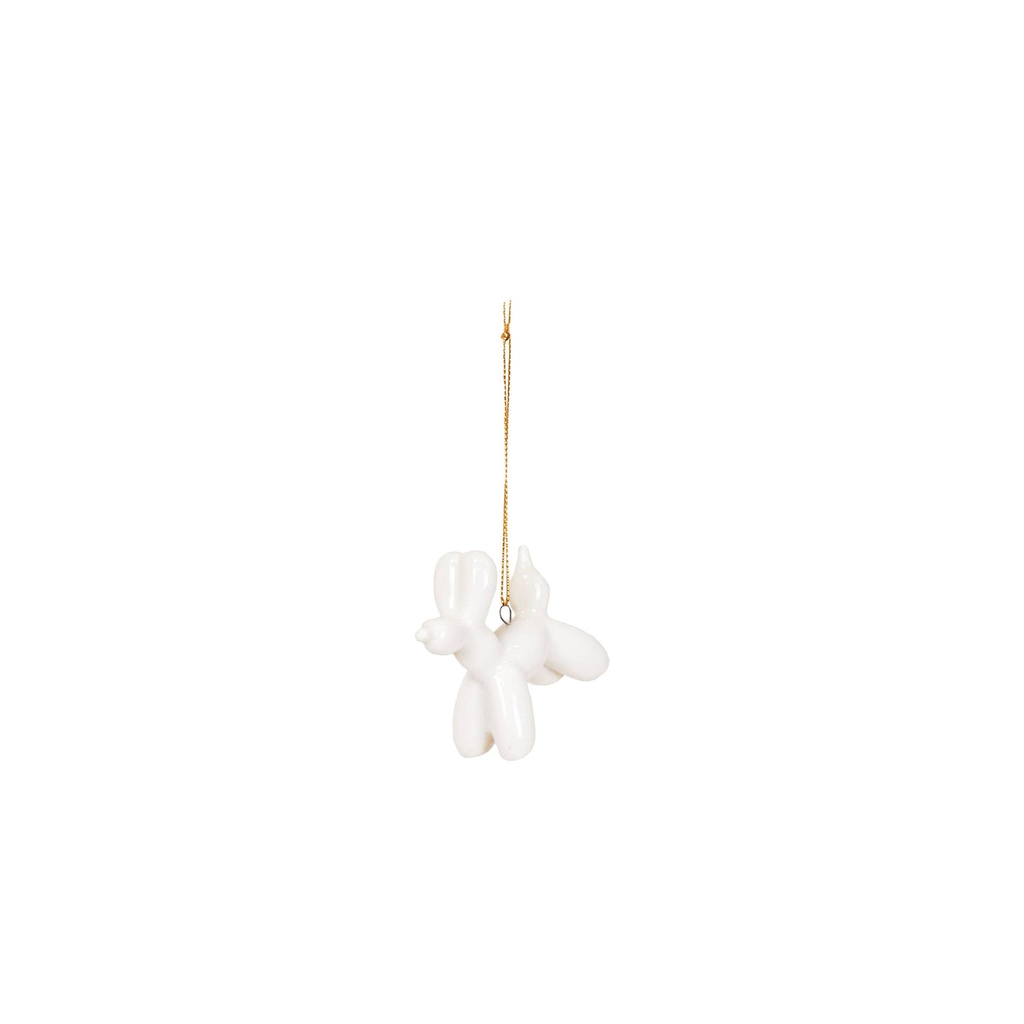 Ornament Hanger – Witte Ballonhond – 6,5 cm