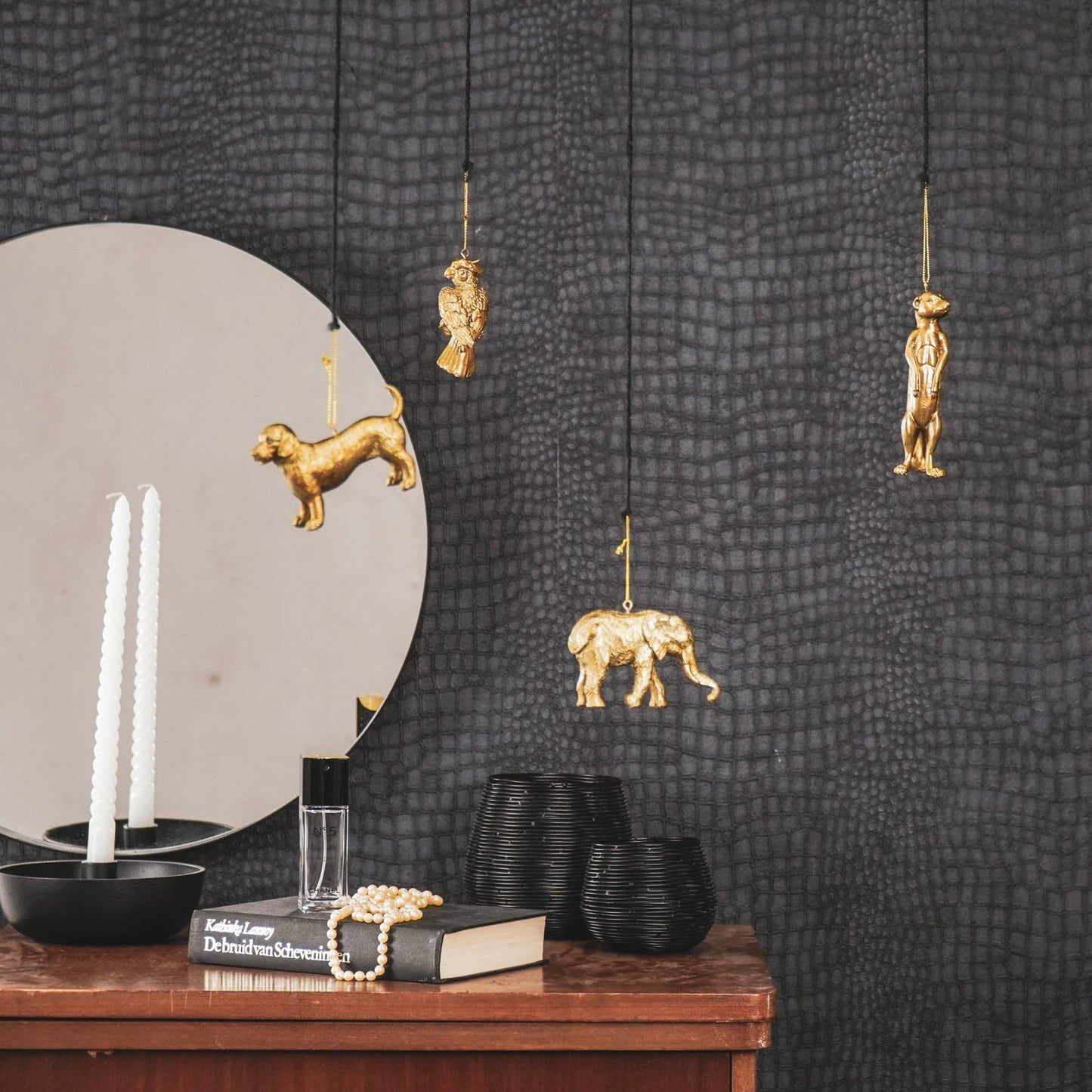 Ornament Hanger – Gouden Olifant – 9,5 cm